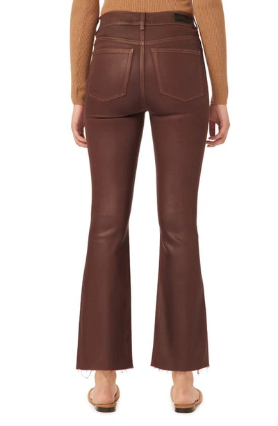 Shop Dl1961 Bridget Instasculpt Coated High Waist Ankle Bootcut Jeans In Chocolate