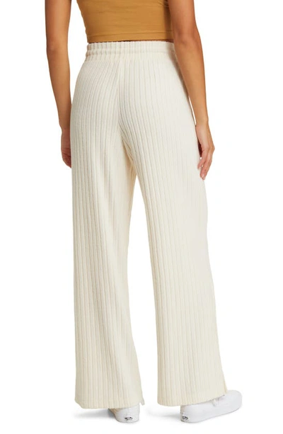 Rip Curl Cosy Ii Straight Leg Pants In Ecru Marle