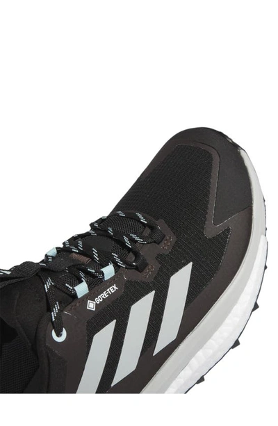 Shop Adidas Originals Terrex Free Hiker 2 Hiking Shoe In Black/ Wonder Silver/ Aqua
