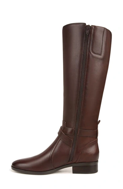 Shop Naturalizer Rena Knee High Riding Boot In Chocolate Brown Leather