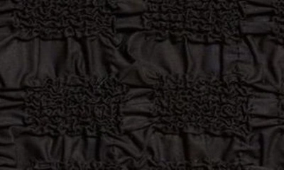 Shop Cecilie Bahnsen Ugne Smocked Taffeta Pencil Skirt In Black