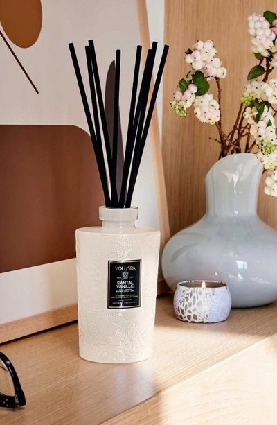 Voluspa Santal Vanilla Luxe Reed Diffuser In Santal Vanille