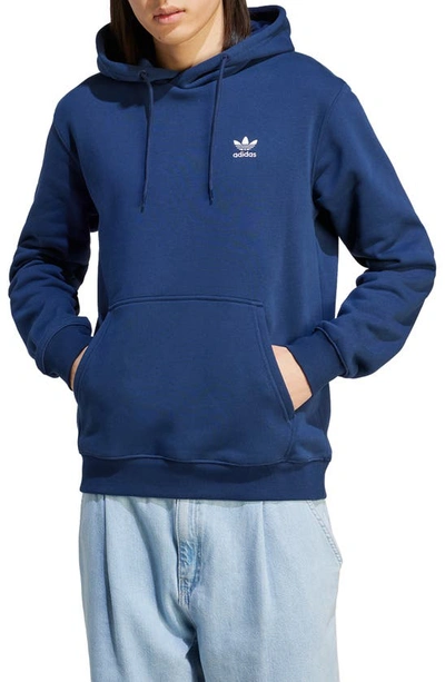 Shop Adidas Originals Essentials Lifestyle Hoodie In Night Indigo