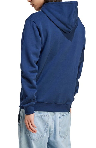 Shop Adidas Originals Essentials Lifestyle Hoodie In Night Indigo