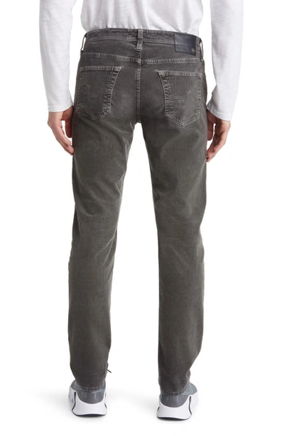 Ag Tellis Slim Fit Corduroy Pants In Sulfur Anthracite