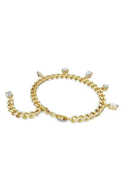 Shop Swarovski Dextera Dangling Crystal Bracelet In Gold