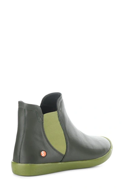 Shop Softinos By Fly London Itzi Chelsea Boot In Military/ Olive Smooth Leather