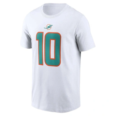 Nike Tyreek Hill White Miami Dolphins Player Name & Number T-shirt