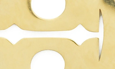 Tory Burch Miller Polished-finish Earrings In Tory Gold