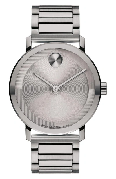 Shop Movado Bold Evolution 2.0 Bracelet Watch, 40mm In Grey