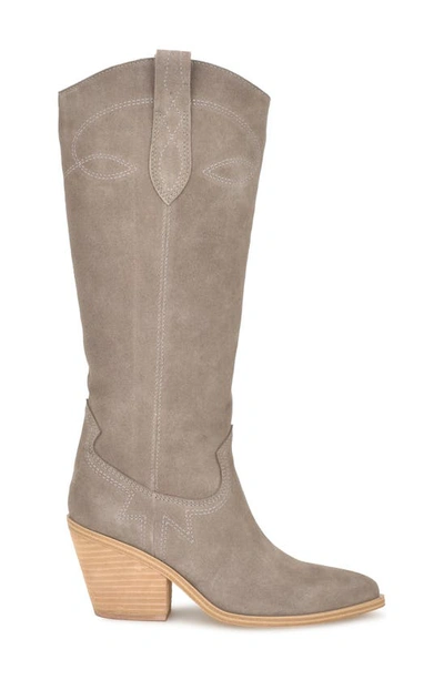 Shop Nine West Smash Knee High Boot In Taupe