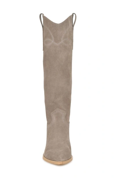 Shop Nine West Smash Knee High Boot In Taupe