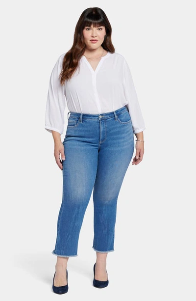 Shop Nydj Barbara Fray Hem Ankle Bootcut Jeans In Fairmont