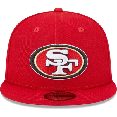 New Era Scarlet San Francisco 49ers Camo Undervisor 59fifty Fitted Hat