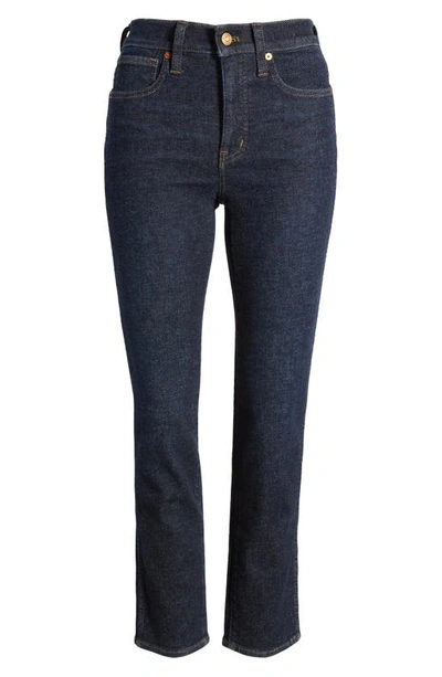Shop Madewell Mid Rise Stovepipe Jeans In Dalesford Wash