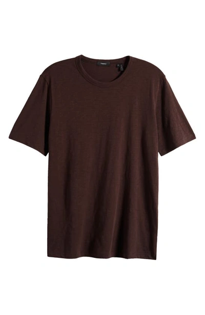 Shop Theory Cosmo Solid Crewneck T-shirt In Malbec - Wnf