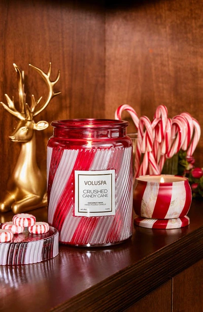 Voluspa Crushed Candy Cane Large Jar Candle, 18 Oz. In Crushed Candy Cane