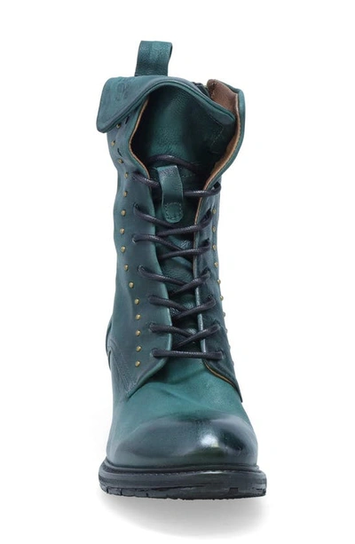 Shop As98 Carlton Lace-up Bootie In Teal