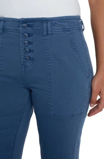 Liverpool Los Angeles High Waist Straight Leg Ankle Jeans In Queen Blue