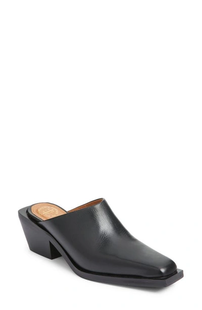 Shop Atp Atelier Amorosi Square Toe Mule In Black