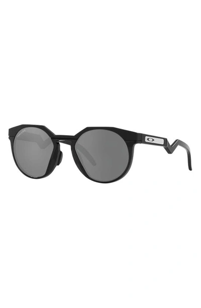 Oakley Hstn Round-frame Sunglasses In Matte Black