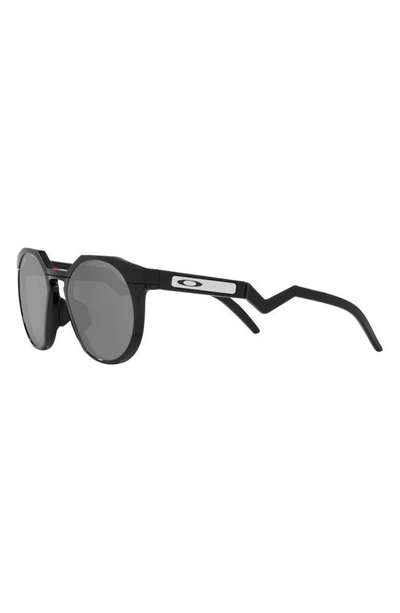 Oakley Hstn Round-frame Sunglasses In Matte Black