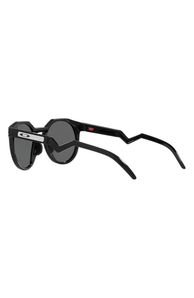Oakley Hstn Round-frame Sunglasses In Matte Black