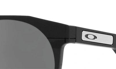 Oakley Hstn Round-frame Sunglasses In Matte Black