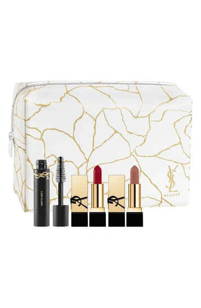 Shop Saint Laurent Mini Lash Clash & Rouge Pur Couture Satin Lipstick Set $50 Value