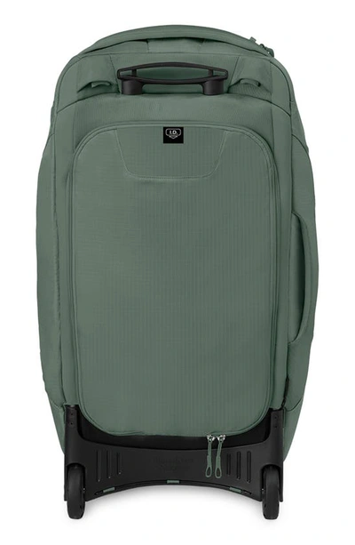 Shop Osprey Sojourn 28-inch Wheeled Recycled Nylon Travel Pack In Koseret Green