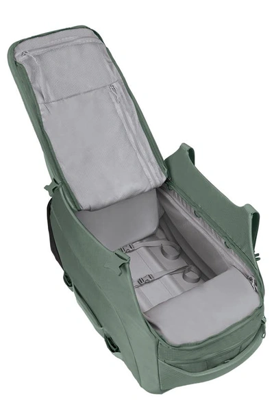 Shop Osprey Sojourn 30-inch Shuttle Wheeled Recycled Nylon Duffle Bag In Koseret Green