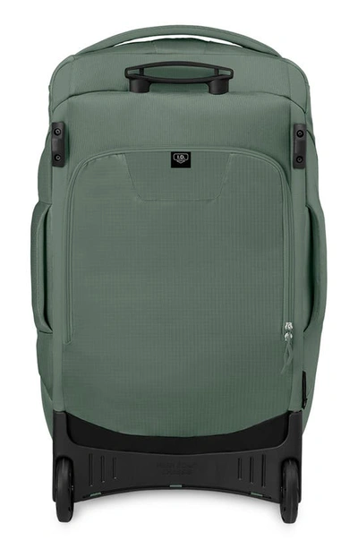 Osprey Sojourn 30-inch Shuttle Wheeled Recycled Nylon Duffel Bag In Koseret Green