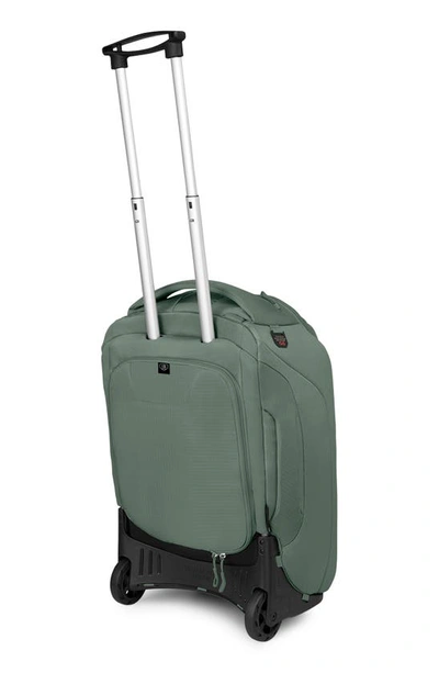 Osprey Sojourn 22-inch Wheeled Recycled Nylon Travel Pack In Koseret Green