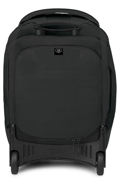 Shop Osprey Sojourn 22-inch Wheeled Recycled Nylon Travel Pack In Black