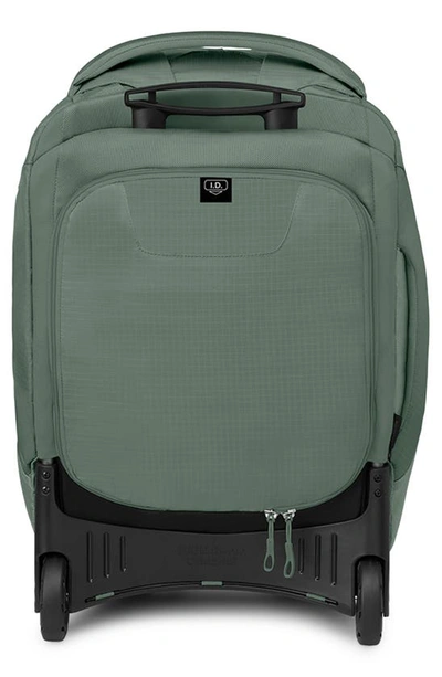 Shop Osprey Sojourn 22-inch Wheeled Recycled Nylon Travel Pack In Koseret Green