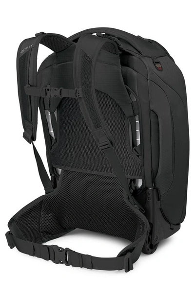 Osprey Sojourn 22-inch Wheeled Recycled Nylon Travel Pack In Black