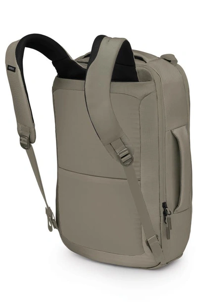 Shop Osprey Aoede Brief Recycled Polyester Backpack In Tan Concrete