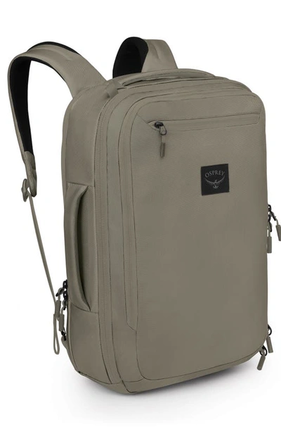 Shop Osprey Aoede Brief Recycled Polyester Backpack In Tan Concrete