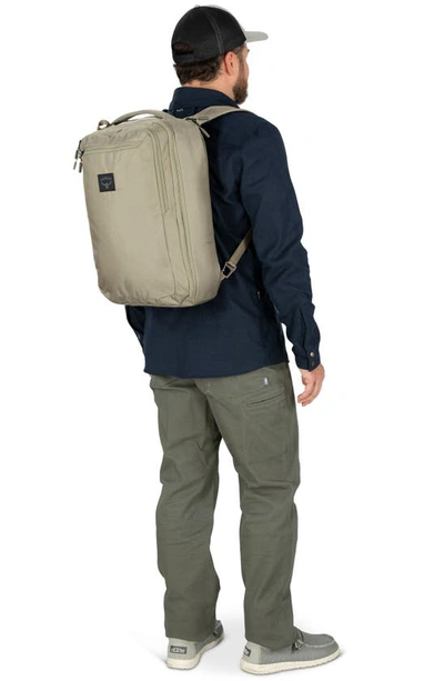 Shop Osprey Aoede Brief Recycled Polyester Backpack In Tan Concrete