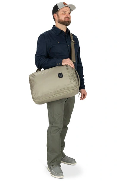 Shop Osprey Aoede Brief Recycled Polyester Backpack In Tan Concrete