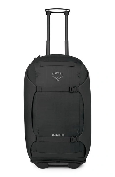 Shop Osprey Sojourn 25-inch Wheeled Recycled Nylon Travel Pack In Black
