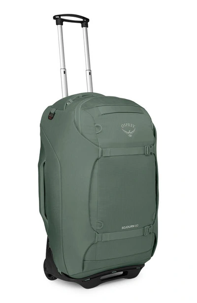 Osprey Sojourn 25-inch Wheeled Recycled Nylon Travel Pack In Koseret Green