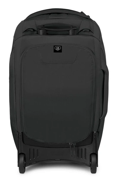 Shop Osprey Sojourn 25-inch Wheeled Recycled Nylon Travel Pack In Black