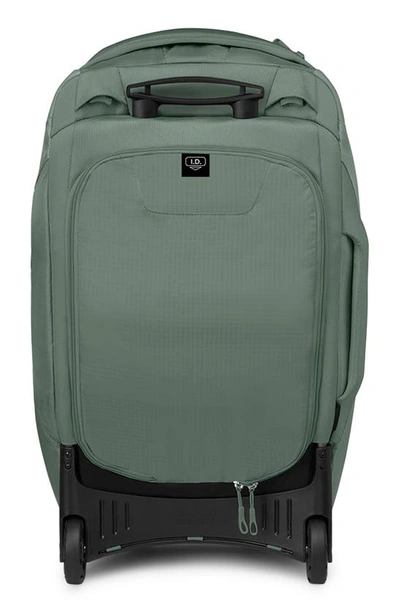 Shop Osprey Sojourn 25-inch Wheeled Recycled Nylon Travel Pack In Koseret Green