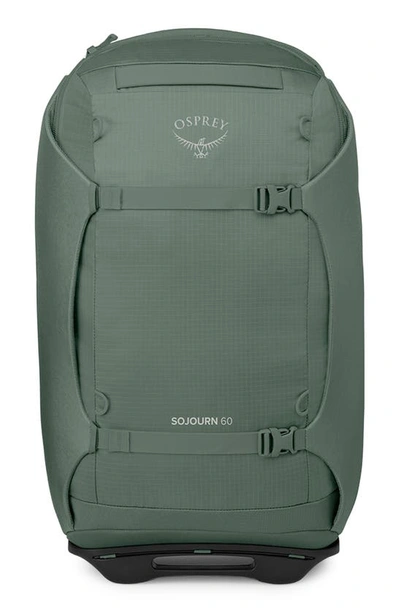 Osprey Sojourn 25-inch Wheeled Recycled Nylon Travel Pack In Koseret Green
