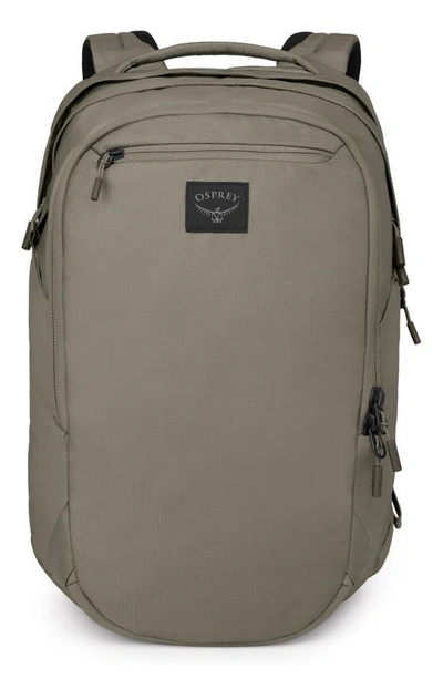 Shop Osprey Aoede Airspeed Recycled Polyester Backpack In Tan Concrete