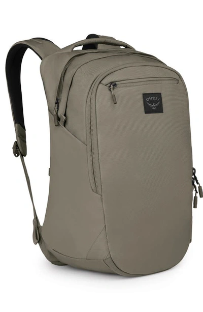 Shop Osprey Aoede Airspeed Recycled Polyester Backpack In Tan Concrete