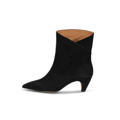 Shop Shoe The Bear Paula Suede Boot In Black