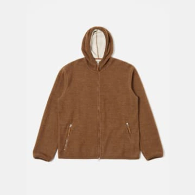 Shop Universal Works Surfer Hoodie In Brown