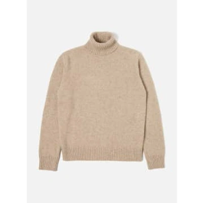 Shop Universal Works Roll Neck In Oatmeal